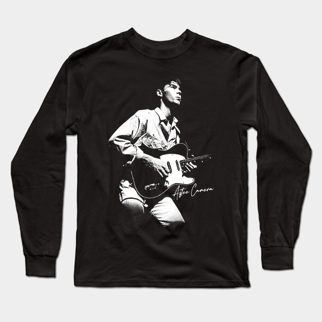 Aztec Camera Fan Art Long Sleeve T-Shirt by DankFutura